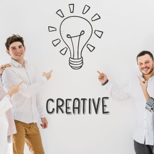 team-members-with-creative-icon